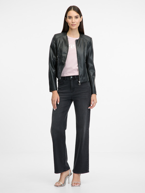 Orsay Černá dámská koženková bunda ORSAY