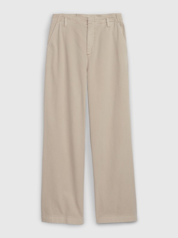 GAP Khaki kalhoty Mid Rise loose GAP