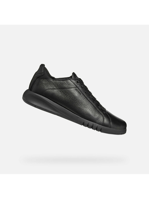 Geox Černé pánské tenisky Geox Aerantis