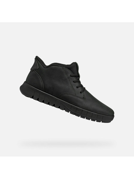 Geox Černá pánská kotníková obuv Geox Flextride Plus