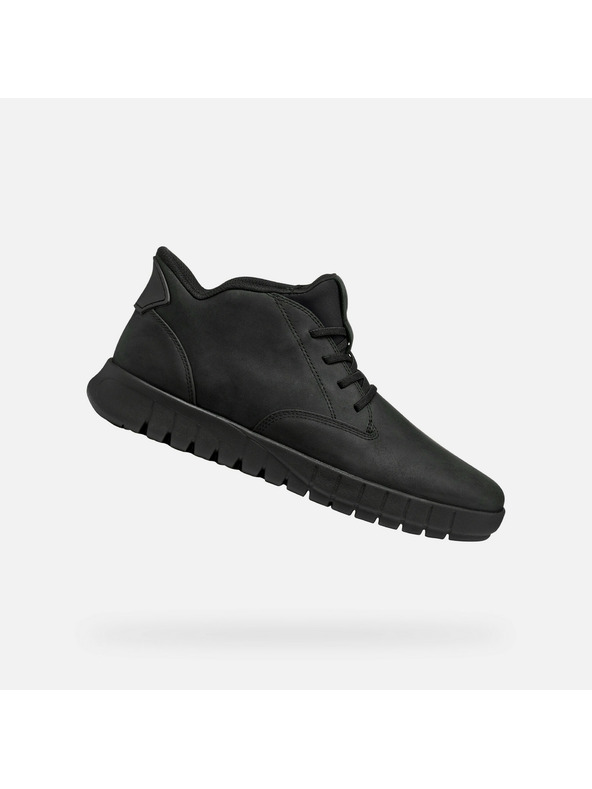 Geox Černá pánská kotníková obuv Geox Flextride Plus