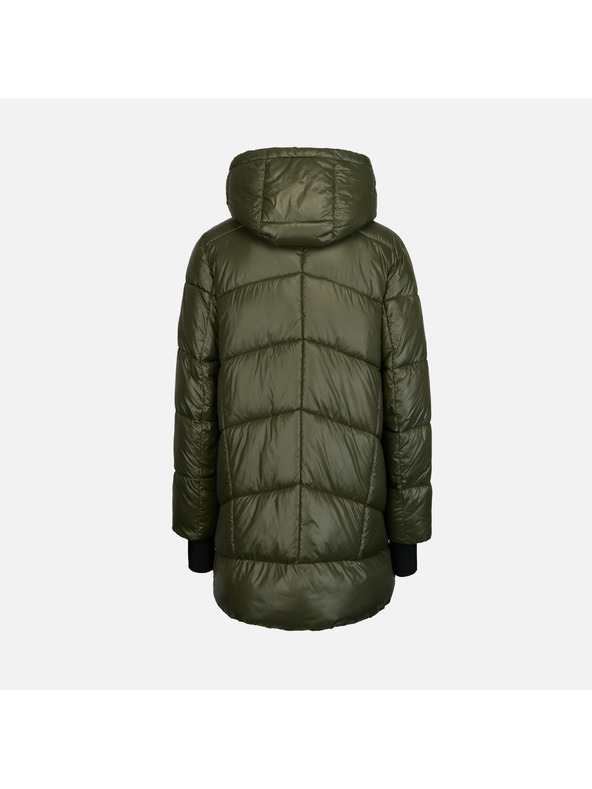 Geox Khaki dámská péřová bunda Geox Serilda