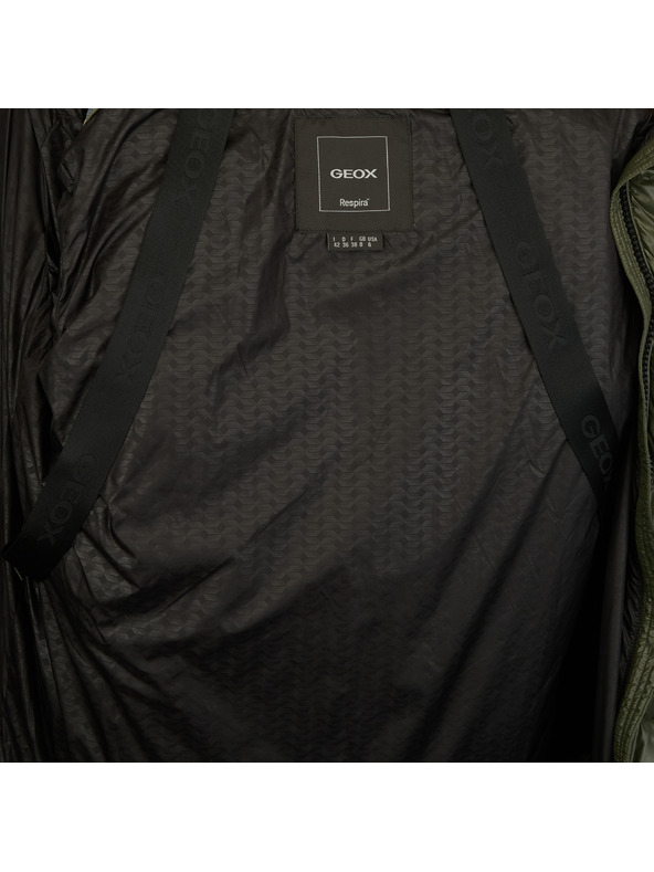 Geox Khaki dámská péřová bunda Geox Serilda