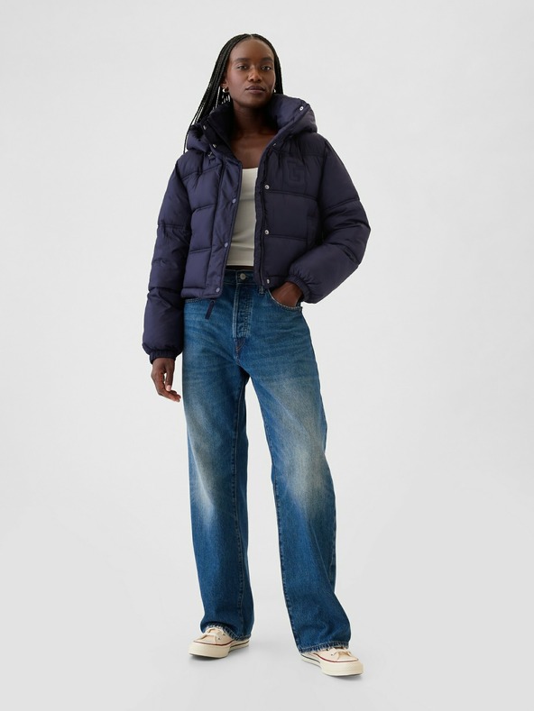 GAP Prošívaná nepromokavá crop bunda GAP
