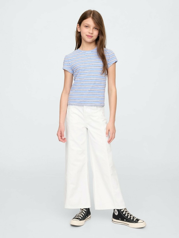 GAP Dětské džíny High Rise Stride Wide Leg GAP