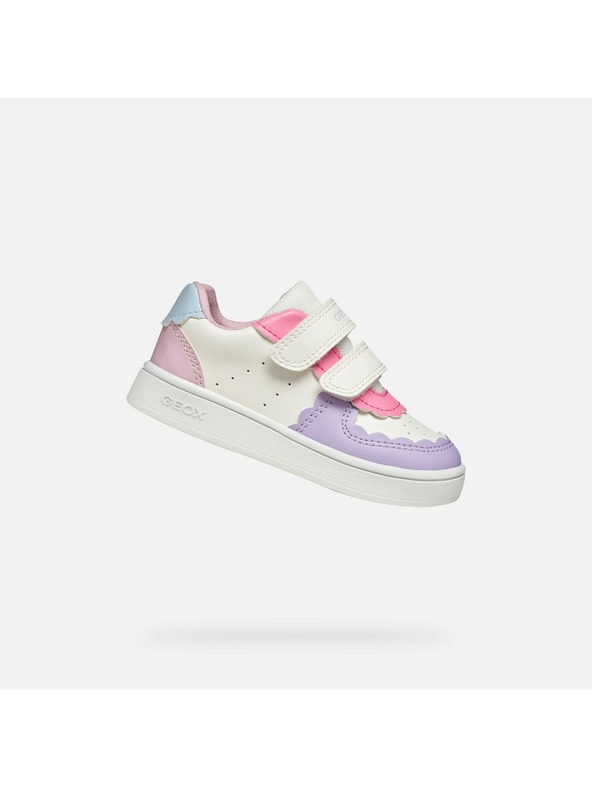 Geox Bílé dívčí tenisky Geox Eclyper