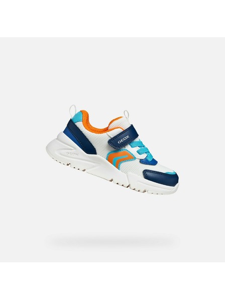 Geox Bílé chlapecké tenisky Geox Loftus