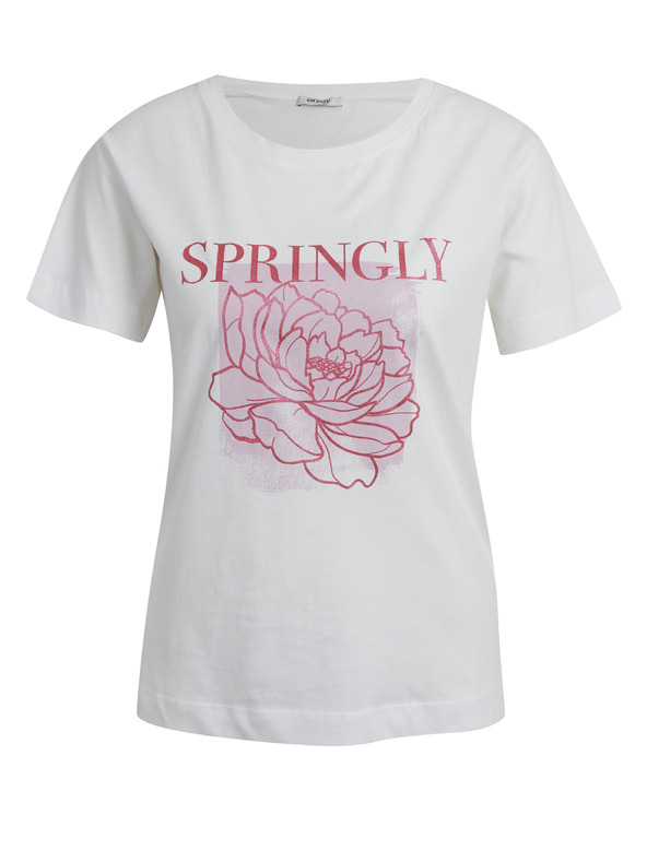 Orsay Krémové dámské tričko ORSAY