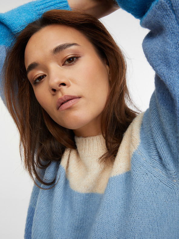 Orsay Modrý dámský pruhovaný svetr ORSAY