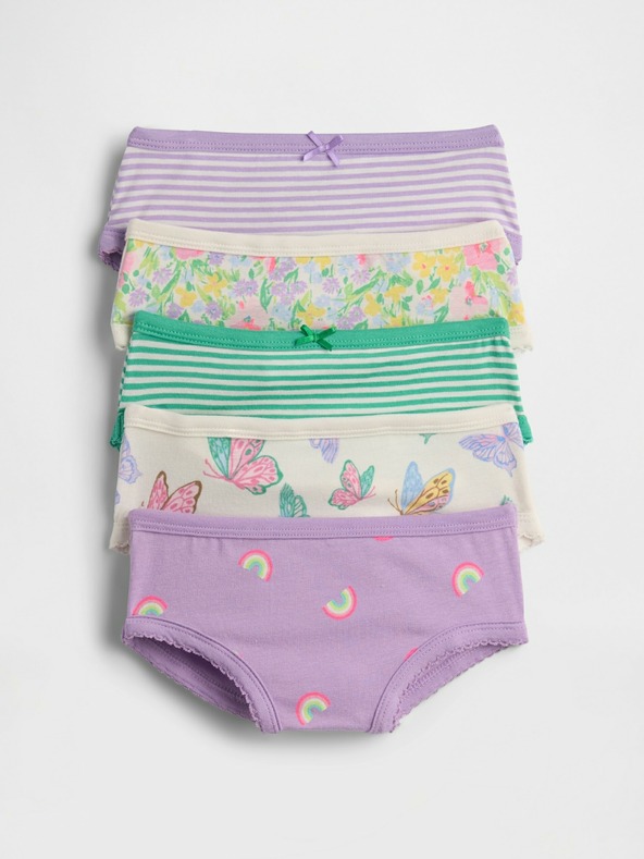 GAP Baby bavlněné kalhotky, 5 ks GAP