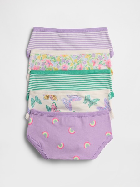 GAP Baby bavlněné kalhotky, 5 ks GAP