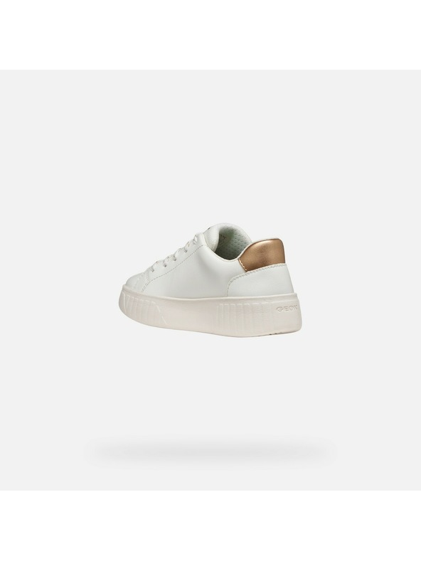 Geox Bílé dívčí tenisky Geox Miroshi