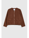 Moodo Krátká bunda hnědá Moodo