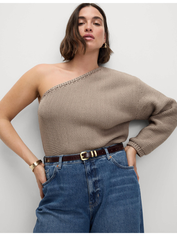 Marks & Spencer Tmavě modré dámské wide fit džíny Marks & Spencer