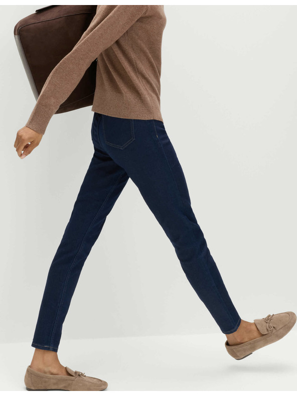Marks & Spencer Tmavě modré dámské jeggings s vysokým pasem Marks & Spencer