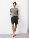 Marks & Spencer Černé pánské pyžamové kraťasy Supima® Marks & Spencer