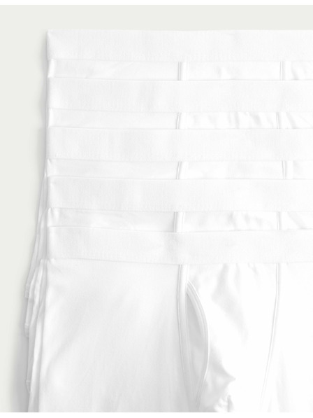 Marks & Spencer Strečové bavlněné trenky s technologií Cool & Fresh™, 5 ks Marks & Spencer bílá