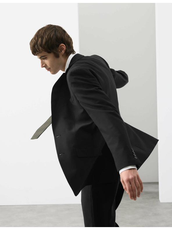 Marks & Spencer Pánské oblekové sako s příměsí vlny Marks & Spencer