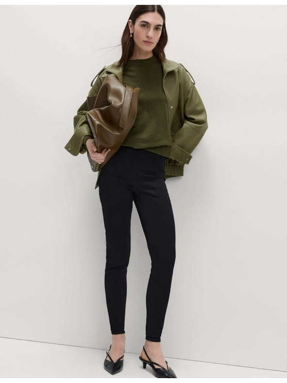 Marks & Spencer Džegíny s vysokým pasem Marks & Spencer černá