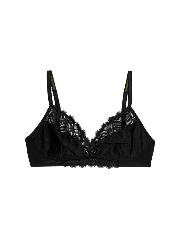 Marks & Spencer Podprsenka Amelia s krajkou, plný košíček, bez kostic (A–E) Marks & Spencer černá