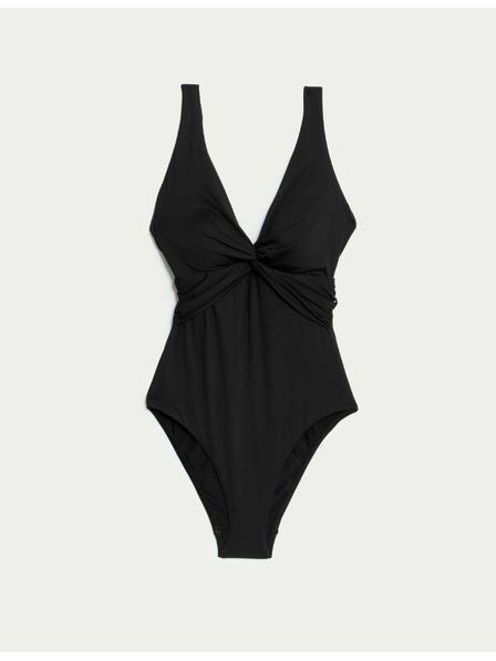 Marks & Spencer Dekoltové plavky formující bříško Marks & Spencer černá