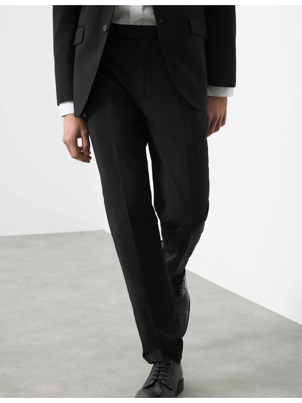 Marks & Spencer Kalhoty mírně zúženého střihu, ze směsi vlny Marks & Spencer