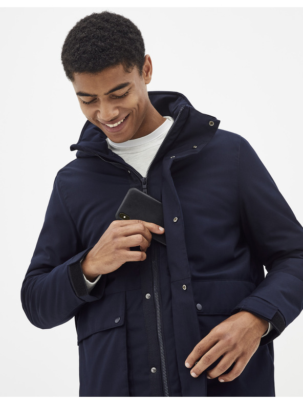 Celio Tmavě modrá bunda Celio Supheat