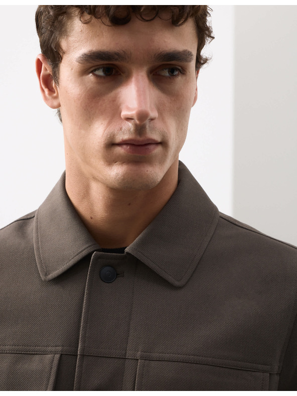 Marks & Spencer Funkční keprová bunda s texturou Marks & Spencer hnědá