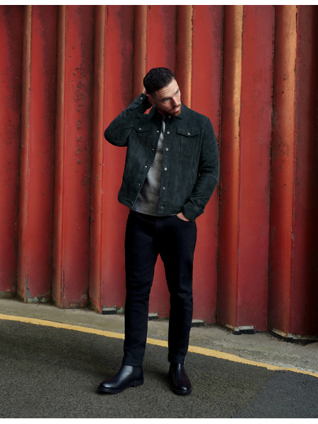 Marks & Spencer Strečové džíny v japonském stylu, úzký střih Marks & Spencer černá