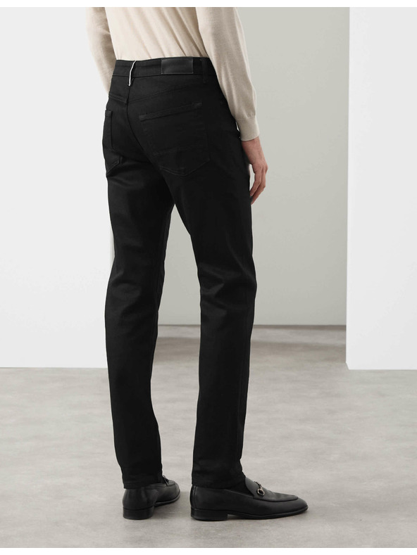 Marks & Spencer Strečové džíny v japonském stylu, úzký střih Marks & Spencer černá