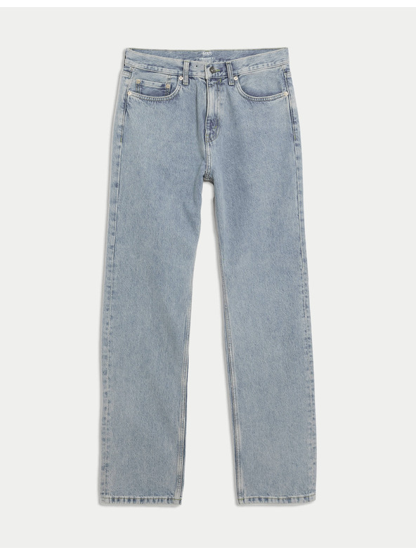 Marks & Spencer Volné džíny rovného střihu Authentic Marks & Spencer modrá