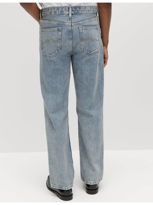 Marks & Spencer Volné džíny rovného střihu Authentic Marks & Spencer modrá