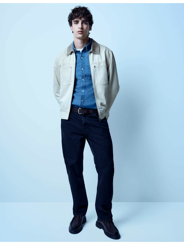 Marks & Spencer Volné džíny rovného střihu Authentic Marks & Spencer černá