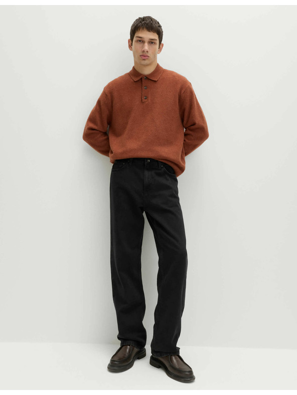 Marks & Spencer Volné džíny rovného střihu Authentic Marks & Spencer černá