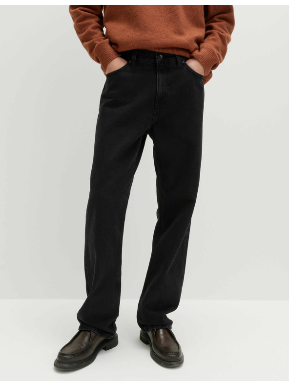 Marks & Spencer Volné džíny rovného střihu Authentic Marks & Spencer černá