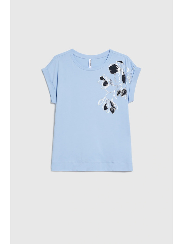 Moodo Halenka s potiskem světle modrá Moodo