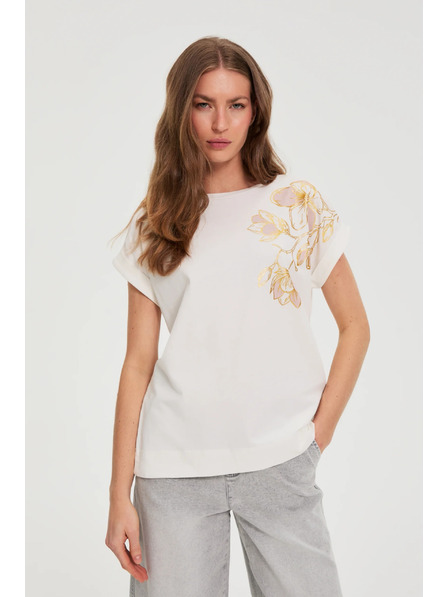 Moodo Halenka s potiskem bílá Moodo