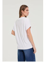 Moodo Tričko s výstřihem bílé Moodo