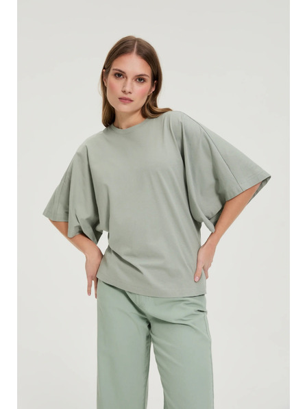 Moodo Halenka se širokými rukávy olivová Moodo