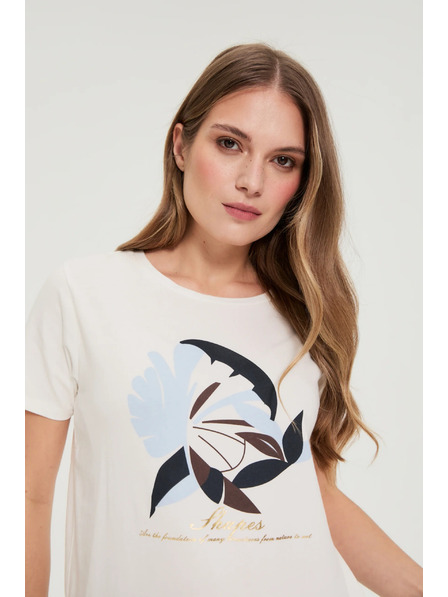 Moodo Halenka s potiskem bílá Moodo