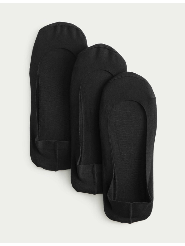 Marks & Spencer Sada tří černých dámských ponožek Marks & Spencer