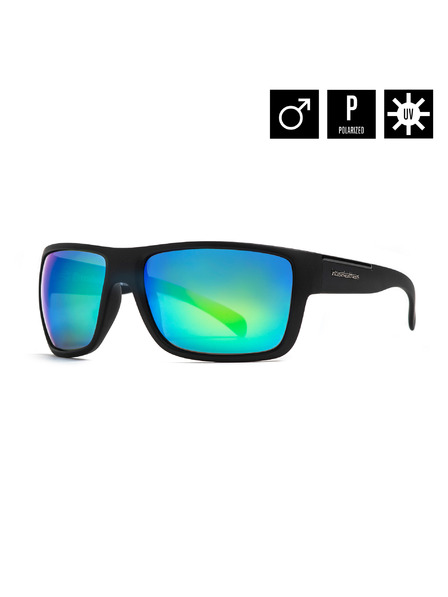 Horsefeathers Sluneční brýle Zenith - matt black/mirror green