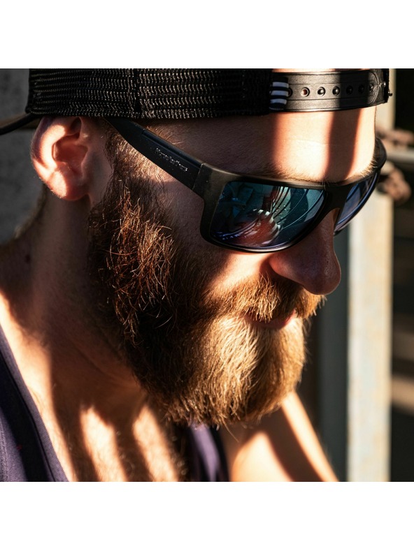 Horsefeathers Sluneční brýle Zenith - matt black/mirror green