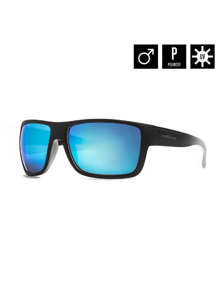 Horsefeathers Sluneční brýle Zenith - matt black fade out/mirror blue