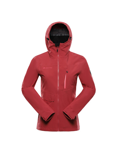 ALPINE PRO Dámská nepromokavá bunda s ptx membránou ALPINE PRO ZARRA 2 cardinal