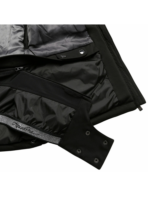 ALPINE PRO Dámska lyžařská softshellová bunda s membránu ALPINE PRO DOWELA 2 black