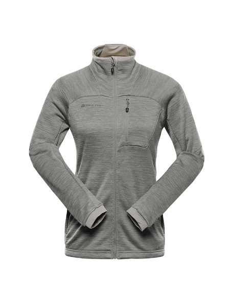 ALPINE PRO Dámská rychleschnoucí mikina ALPINE PRO ONNECA 3 abbey stone