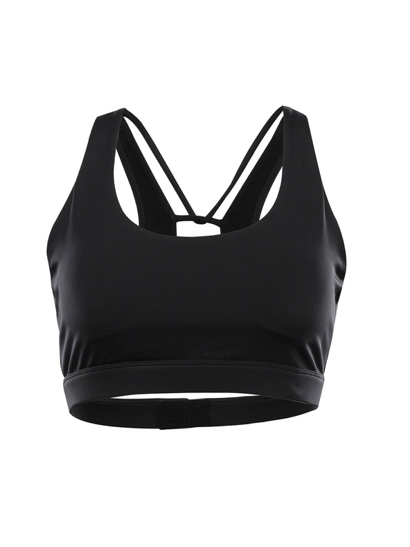 ALPINE PRO Dámský rychleschnoucí top s cool dry ALPINE PRO BRATA black