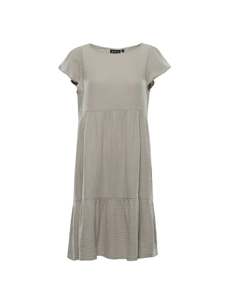 ALPINE PRO Dámské bavlněné šaty ALPINE PRO AKESA abbey stone