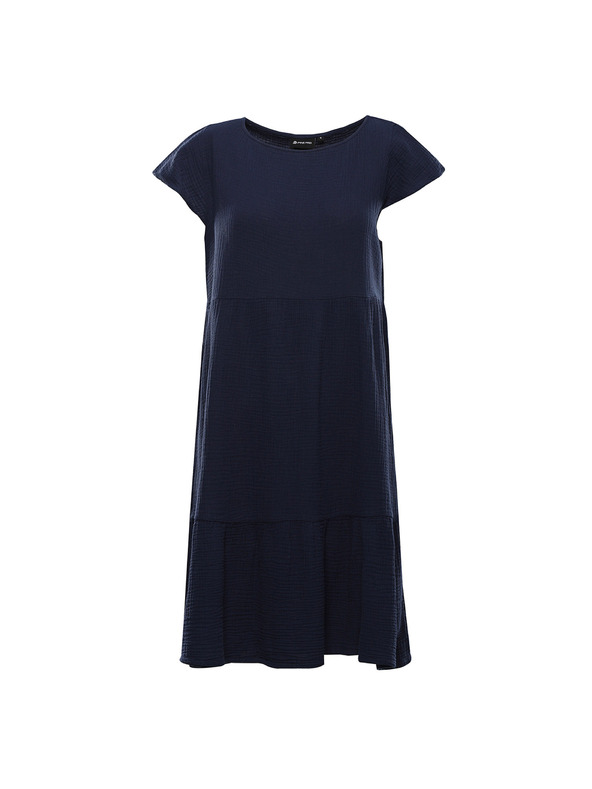 ALPINE PRO Dámské bavlněné šaty ALPINE PRO AKESA moonlit ocean